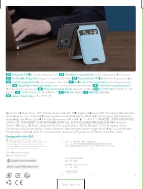 ESR Magnetic Wallet, Compatible with MagSafe Wallet with Adjustable Stand, for iPhone 17/16/15/14/13/12 Series, Not for iPhone 13/12 mini, 3 Card Holder, Vegan Leather, Blue - Image 10