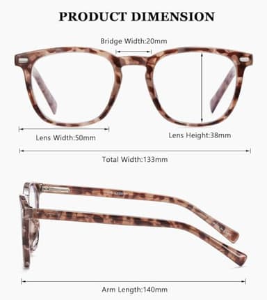 EYECEDAR 3-Pack Reading Glasses for Women Blue Light Blocking Eye Glasses Eyeglasses Readers for Women 2.0 - Image 5