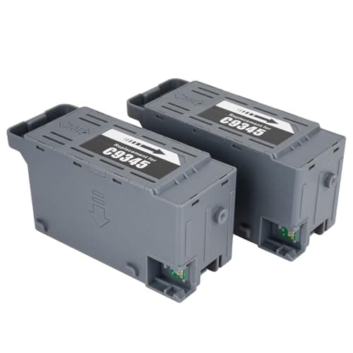TKNCCC C9345 Ink Maintenance Box Tank for Epson ET-8550 ET-5800 ET-16650 ET-16600 ET-5850 ET-5880 ET-8500 WF-7820 WF-7840 WF-7310 EC-C7000 ST-C8000 ST-C8090 Printer(2PCS) - Image 1