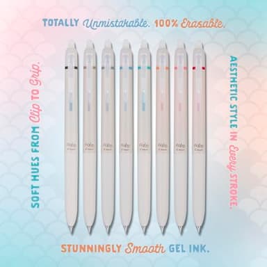 PILOT, FriXion Waai Erasable Gel Pens, 8 Pack Pouch, Extra Fine Point 0.5 mm, Assorted Colors - Image 2