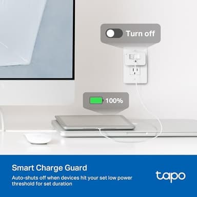 TP-Link 𝗧𝗮𝗽𝗼 Smart Plug Wi-Fi Mini, Energy Monitoring, Compatible with Alexa & Google Home & Samsung SmartThings, Timer, 15A/1800W Max, ETL Certified, 2.4G Wi-Fi Only, Tapo P115(4-Pack - Image 5