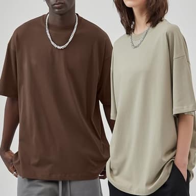 3 Pack Mens Oversized T-Shirts Fashion Loose Fit Crewneck Tshirt Streetwear Heavyweight Short Sleeve Tee Shirt Gym Workout Tops (BLGYBK,S) - Image 3