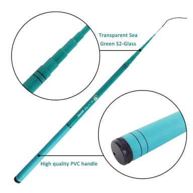 Aventik Zeno S2-Glass Tenkara Rod(9'0'' 10Sec, Sea Green) - Image 4