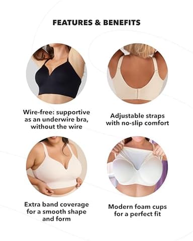 SHAPERMINT Bras for Women - Lingerie Bra, Bralettes for Women with Support, No Underwire Plus Size Bras for Women Rose Tan - Image 5
