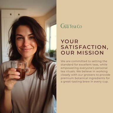 Gya Tea Co Citrus Mint Loose Leaf Tea - 5.29 Oz 70 Cups Herbal Rich in Peppermint, Vitamin C Lemon, Orange Peel for Immunity & Throat Comfort - Peppermint Fruit Leaves Loose Leaf - Image 6