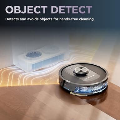 Shark Robot Vacuum & Mop Combo, PowerDetect NeverTouch, Self-Emptying & Self-Refilling, 60-Day Debris Capacity, 30-Day Refill Tank, Pad Dry, 5 Intelligent PowerDetect Cleaning Technologies, RV2820YE - Image 8