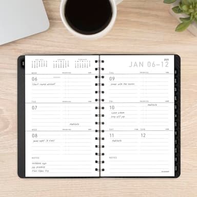 AT-A-GLANCE 2025 Planner, Weekly & Monthly, 5" x 8", Small, Contemporary, Charcoal (70100X4525) - Image 3
