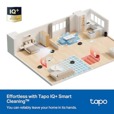 Tapo LiDAR Smart Navigation Robot Vacuum and Mop with Self-Emptying Dock, 5300Pa Max, 97%+ Dust Pickup Rate, Customizable Cleaning, Self-Charging, Compatible with Alexa & Google Home, RV30 Max Plus - Image 10