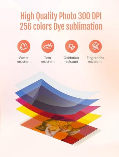 HPRT Photo Printer 4x6,+20 Sheets&1ribbon,Wi-Fi Wireless Instant Picture Printer for iPhone, Android, Smartphone, Thermal Dye-Sublimation, AR Video Printing,Portable Photo Printers for Home Use - Image 3