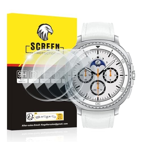 SPGUARD 4 Pack for Samsung Galaxy Watch 8 Screen Protector Classic 46mm Tempered Glass Clear Film Anti Scratch Bubble Free Compatible with Galaxy Watch8 Classic 46mm(NOT for Others Models)
