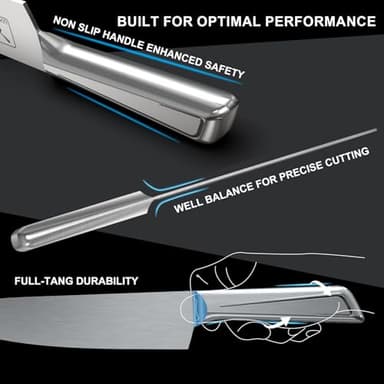 imarku Knife Set,16-Piece Premium Knife Sets for Kitchen with Block,Japanese Stainless Steel Kitchen Knife Set,Knife Block Set with Kitchen Sharpener, Dishwasher Safe,Best Gifts - Image 5