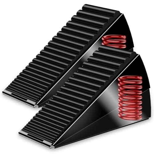 AIMAXINKE Strongest Adjustable Spring Loaded Large Door Stopper - Heavy Duty Tall Door Stop Wedge Door Stoppers for Bottom of Doors,Tall up to 3 in Doorstop Stainless steels Made Suits Any Heavy Gate - Image 1