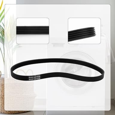 2pcs WH01X27538 Washer Drive Belt Replacement, Compatible with GE Washing Machines Replaces Parts AP6328256 PS12299369 4587903 290D1101P005 (Black) - Image 6
