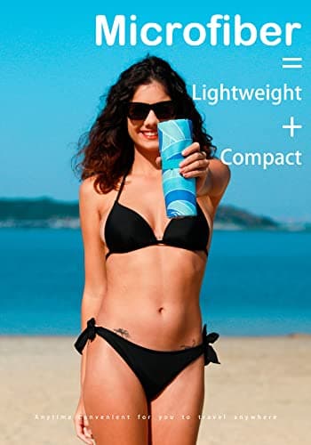 Widdonen Microfiber Lightweight Thin Beach Towel Sand Free Quick Dry Absorbent Compact Towels for Swimming Pool Camping Beach Accessories Large Easy Pack Travel Things for Vacation Essentials Gift - Image 2