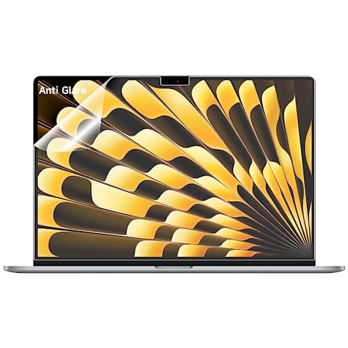 2 Pack Compatible with MacBook Air 15 Inch Screen Protector (M2, M3, M4), Matte Anti Glare Film Anti Scratch for Mac Air 15.3'' (2023-2025) - Image 1