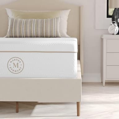 Martha Stewart SleepComplete Twin Mattress in a Box, Medium-Plush Dual-Action Cooling Gel Memory Foam Mattress, Removable Coolweave Jacquard Cover, 12", White - Image 7