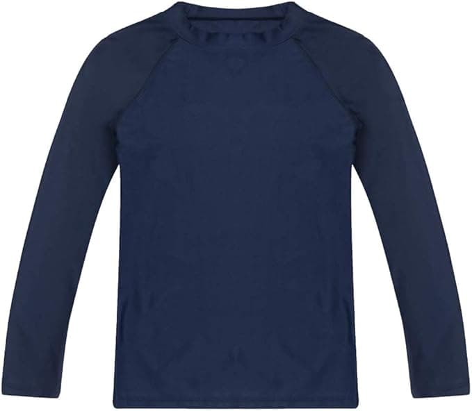 ESTAMICO Boys' UPF 50+ Long-Sleeve Rashguard Athletic Swim Shirt - Image 1