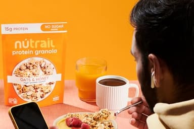 NuTrail 15g Protein Granola Cereal, Honey and Oats, No Sugar Added, Gluten Free, Made with Whey, 8 oz. 3 Count - Image 7