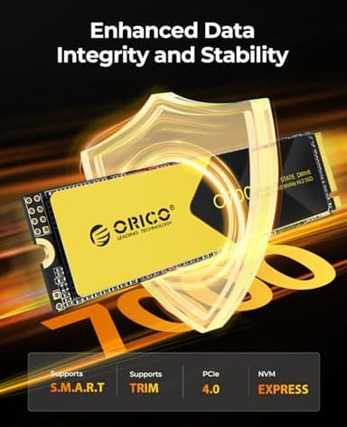 ORICO 2TB NVMe SSD PCIe 4.0- Up to 7000MB/s, M.2 SSD 2280 PCIe 4.0X4 Internal Solid State Drive, Fast Heat Dissipation, Compatible with macOS Windows for Gamers and Creators-O7000 (2TB) - Image 7