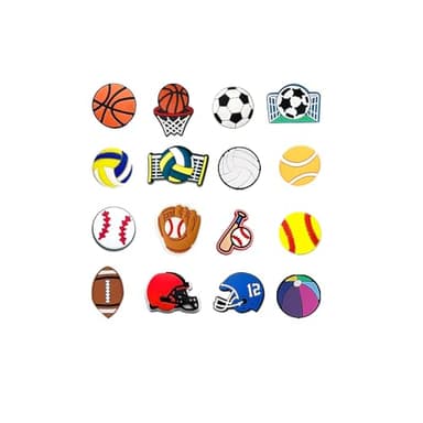 50Pcs Shoe Charms for Boys, No-random 50 Styles Decoration Charms for Shoes Bracelet Clog Sandals, Basketball Soccer Game Sports Charm for Kids Adults Teens Party Favors Gifts - Image 3