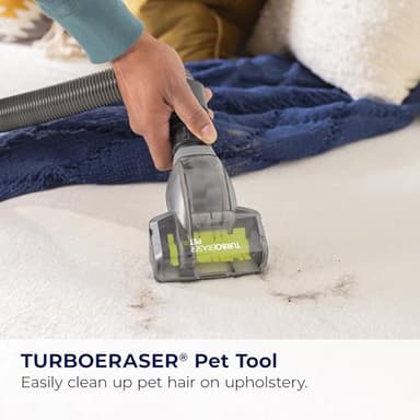 Bissell CleanView Swivel Rewind Vacuum with Automatic Cord Rewind, TurboEraser Upholstery Tool, Triple Action Brush Roll, Swivel Steering, Extension Wand, Easy-Empty Dirt Tank, Multi-Cyclonic Suction - Image 5