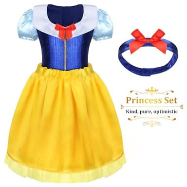 LIMIROLER 18 Pcs Princess Dress Up Clothes for Little Girl Role Play Costume Gift Set, Princess Dress Up Toys for Toddler Girls, Birthday Christmas Party Gifts for Girls Aged 3-6 Years Old - Image 5