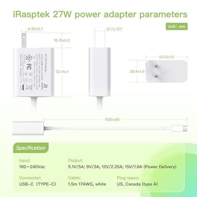 iRasptek Starter Kit for Raspberry Pi 5 RAM 8GB -Pre-Loaded with 64GB Edition Raspberry Pi OS (Red&White Case) - Image 5