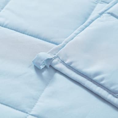 MOTRIP Weighted Blanket for Adults Queen Size 20 lbs, Cooling Blanket for Hot Sleepers, Machine Washable Soft Bed Blanket with Premium Glass Beads, 60''x80'' 20 Pounds Blue - Image 2