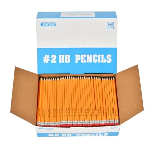 Rarlan Wood-Cased #2 HB Pencils, Pre-sharpened, 360 Count Bulk Pack - Image 1