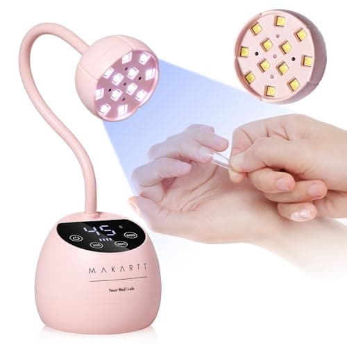 Makartt UV LED Nail Lamp - Gooseneck UV Light for Gel Nails Cherie Cordless USB 39W Nail Dryer Gel Lamp with 4 Times & Auto Sensor Professional Fast Flash Curing Polish Nail Art - Image 1