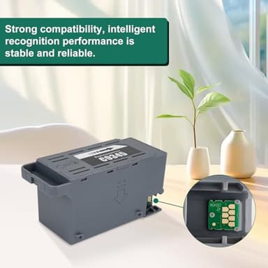 TKNCCC C9345 Ink Maintenance Box Tank for Epson ET-8550 ET-5800 ET-16650 ET-16600 ET-5850 ET-5880 ET-8500 WF-7820 WF-7840 WF-7310 EC-C7000 ST-C8000 ST-C8090 Printer(2PCS) - Image 4