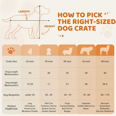 Yaheetech 30 inch Double Door Dog Crate w/Divider for Puppy, Collapsible Metal Dog Kennel with Removable Tray, Portable Travel Cage, Black - Image 9