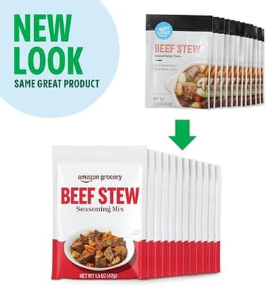 Amazon Grocery, Beef Stew Seasoning Mix, 13.8 Oz, 12 Ct (Previously Happy Belly, Packaging May Vary - Image 6
