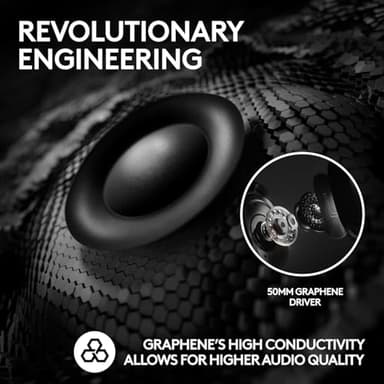 Logitech G PRO X 2 Lightspeed Wireless Gaming Headset: Detachable Boom Mic, 50mm Graphene Drivers, DTS:X Headphone 2.0—7.1 Surround, Bluetooth/USB/3.5mm Aux, for PC, PS5, PS4 - White (Renewed) - Image 5