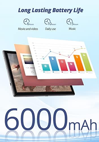 Dragon Touch Notepad 102 Android Tablets with 128GB ROM, 8GB RAM, Octa Core 2.0GHz, Android 12 Tablets, 10 inch IPS HD Display, 13MP Camera, 2.4Ghz & 5G WiFi, GPS - Compatible Docking Keyboard - Image 6