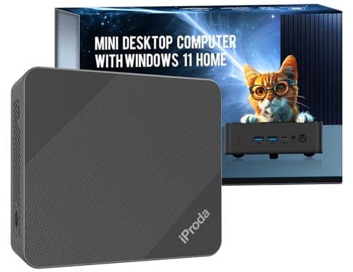 Mini PC with Alder Lake N100 CPU (up to 3.4GHz), Mini Desktop Computer PC Windows 11 Home Mini Computer with 8GB DDR4 256GB SSD 4K Dual Display Micro PC Bluetooth5.2/WiFi6/USB3.2 - Image 1