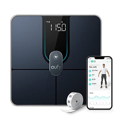 eufy Digital Bathroom Scale P2 Pro, Smart Scale for Body Weight with Wi-Fi Bluetooth, 16 Measurements Body Composition Scale with bmi, Body Fat, Muscle Mass, 3D Virtual Body Mode - Image 1