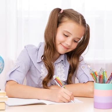 30 PCS 6-in-1 Multicolor Ballpoint Pens 0.5mm Party Favors 6 Colors Retractable Multicolor Pen for Office School Supplies Kids Students Children Birthday Party Favors Gifts Fun Pens (30 - Image 6