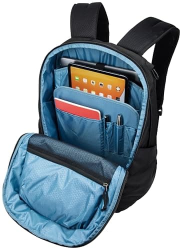 Thule Accent Laptop Backpack New - Fits MacBook - Hardshell Protective Compartment - Quick Access Front Pocket - Side Zipper Pocket - 100% Recycled Fabric - Hidden Back Pocket - Image 5