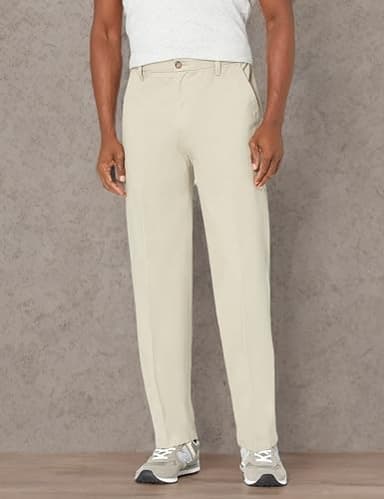 Dockers Men's Classic Fit Workday Khaki Smart 360 Flex Pants (Regular and Big & Tall), Safari Beige, 36W x 29L - Image 4