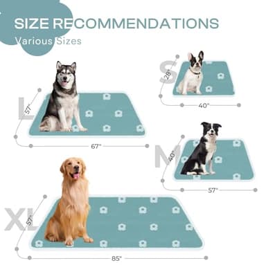 Luciphia Waterproof Pet Blanket for Medium Large Dogs Washable Fluffy Thick Jacquard Shag Fleece Warm Sherpa 3D Textured Flower Print for Cats Puppy Couch Protection (Blue,57x40 inches) - Image 5