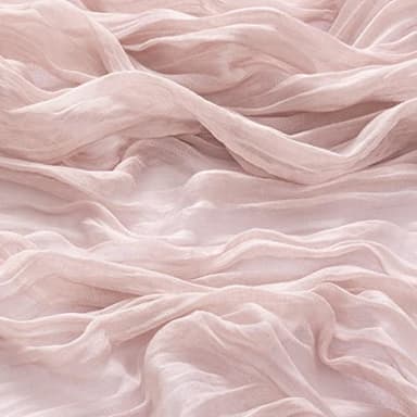 DeZerlor 30 Pack Pink Cheesecloth Napkins Fall Thanksgiving Cloth Napkins Set of 30 Pale Pink Dinner Table Napkins Bulk 21x21 Inches for Wedding Bridal Girl Baby Shower Sweet 16 Party - Image 7