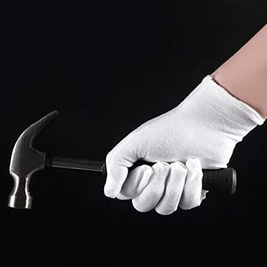 3 Pairs White Cotton Gloves for Dry Hands Eczema SPA Moisturizing - Work Glove Liners for Serving Costume Inspection - Image 3