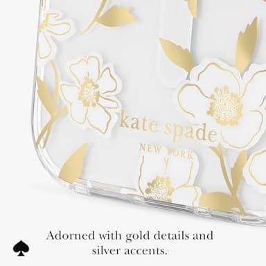 Kate Spade New York iPhone 17 Case - Compatible with MagSafe - Designer Phone Case - Sunshine Floral Gems - Image 8