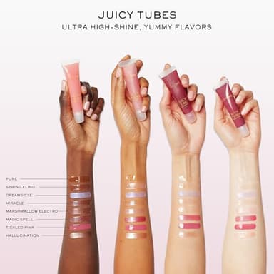 Lancôme Juicy Tubes Shine Lip Gloss - High Shine & Lasting Hydration - Vitamin E Enriched - 07 Magic Spell (Sparkle) - Image 5
