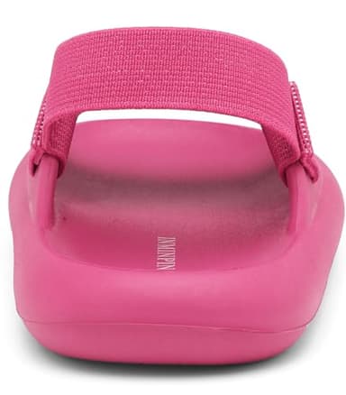 INMINPIN Toddler Boys Girls Slides Sandals Comfort Beach Pool Shower Slippers with Elastic Back Strap, Hot Pink, 3 Toddler - Image 5
