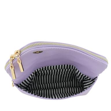 FashionPuzzle Envelope Wristlet Clutch Crossbody Bag with Chain Strap (Lavender) - Image 5