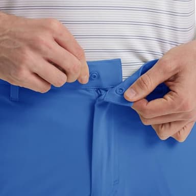 M MAELREG Mens Golf Pants Dry Fit Flat Front Pockets Lightweight Slim Fit Water-Resistant Casual Mens Dress Pants Blue - Image 4