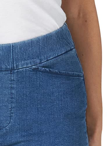 Chic Classic Collection Women's Relaxed Fit Flat Front Elastic Waist Bermuda Short, Mid Shade, 16 - Image 4