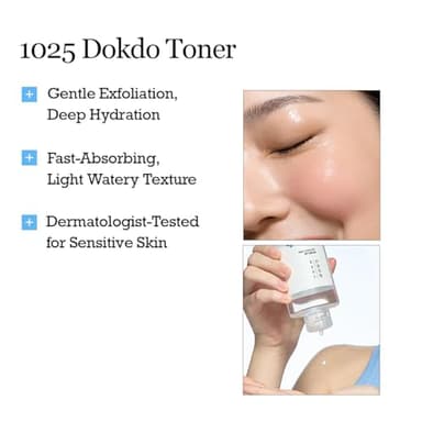 ROUND LAB 1025 Dokdo Toner 6.76 Fl Oz, Oil Control and Reduces Excess Sebum, Gentle Exfoliating Facial Toner, Deep Sea Water for Moisturization, Soft Finish Without Stickiness, Korean Skin Care - Image 6